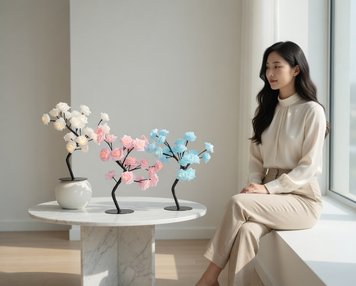 LED Rose Tree Lamp